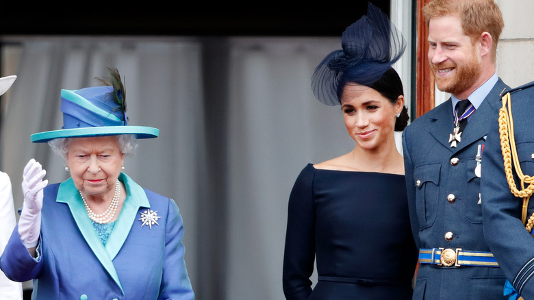 Queen Elizabeth and the Sussexes