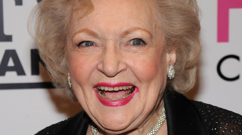 Betty White on the red carpet