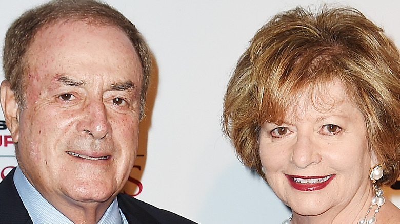 Al Michaels with wife, Linda
