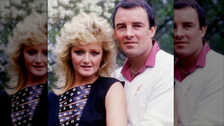 Bonnie Tyler and husband Robert Sullivan posing