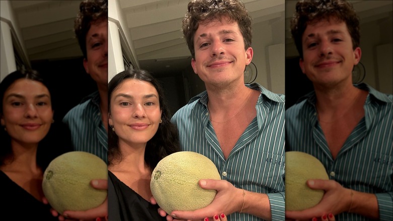 Charlie Puth and Brooke Sansone posing for a photo