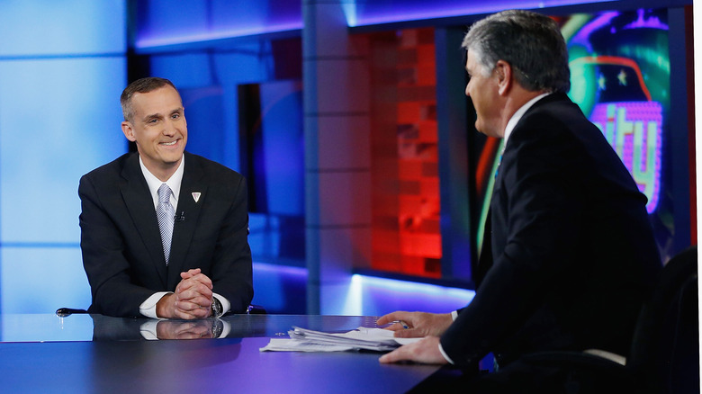 Corey Lewandowskiand and Sean Hannity on Fox News