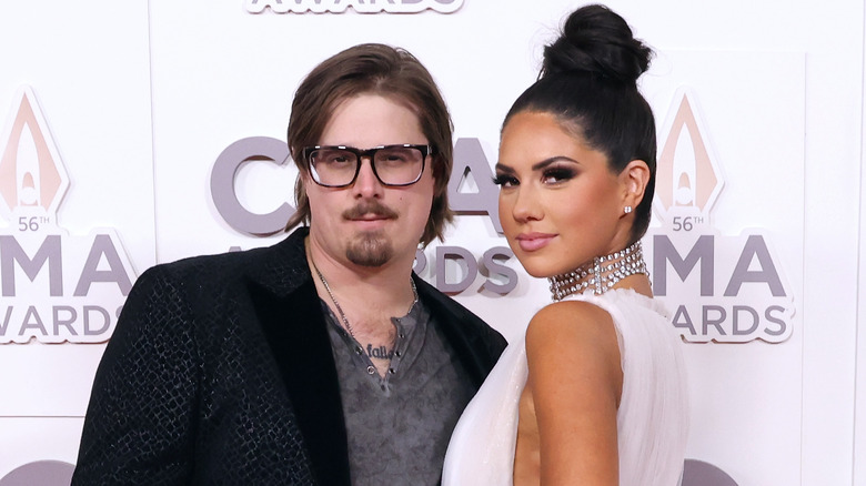 HARDY and wife Caleigh Ryan at the 56th annual CMA Awards