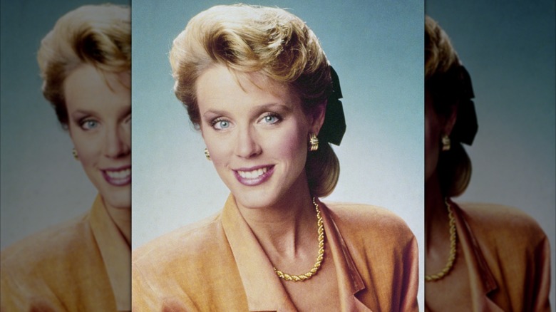 Deborah in 1989 smiling after Jane Pauley announced she was leaving Today