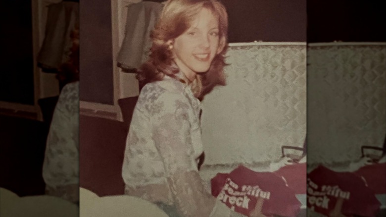 A college-age Deborah Norville, smiling
