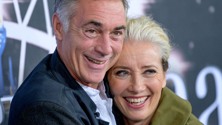 Emma Thompson and Greg Wise smiling