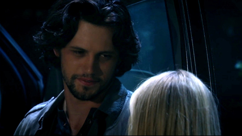 Nathan Parsons smirking