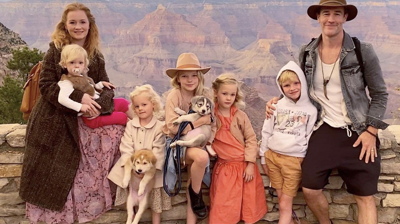 The Van Der Beeks at the Grand Canyon on their road trip to Texas