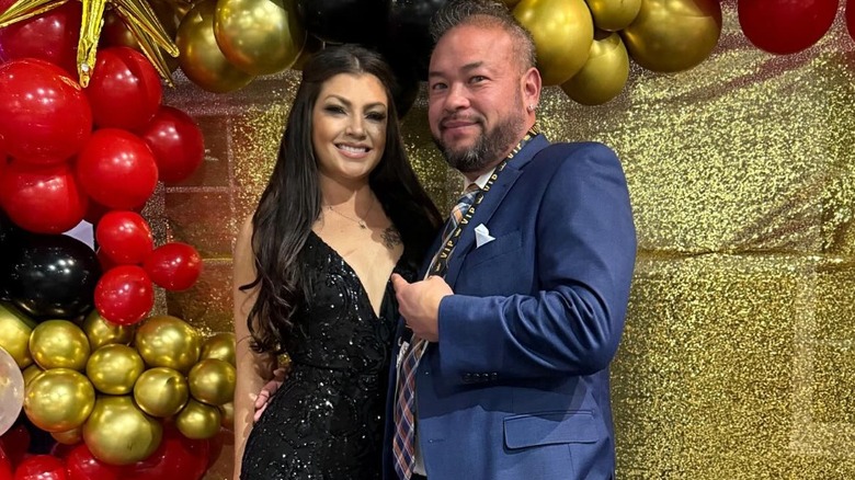 Stephanie Lebo and Jon Gosselin smiling at formal event