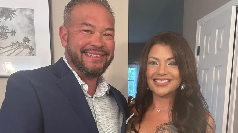 Closeup of Jon Gosselin and Stephanie Lebo smiling