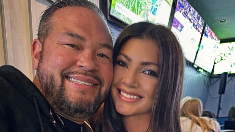 Closeup of Jon Gosselin and Stephanie Lebo smiling