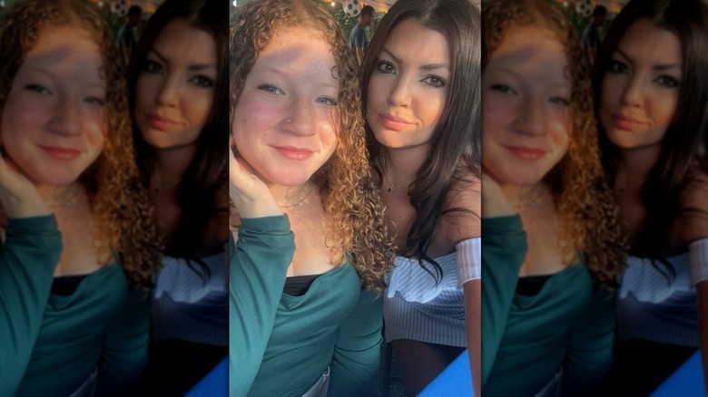 Stephanie Lubo in selfie with her daughter