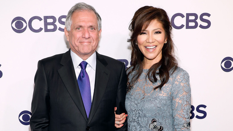 Julie Chen and Les Moonves posing