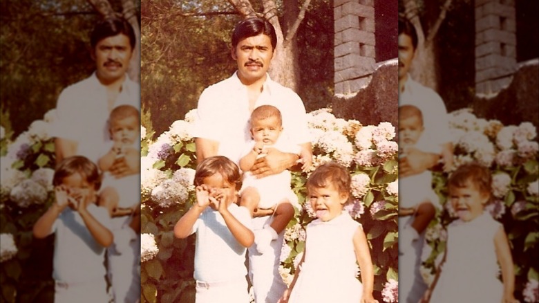 Mark Consuelos as a child with his siblings and father