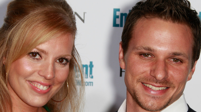 Lea Lachey smiles with husband Drew Lachey