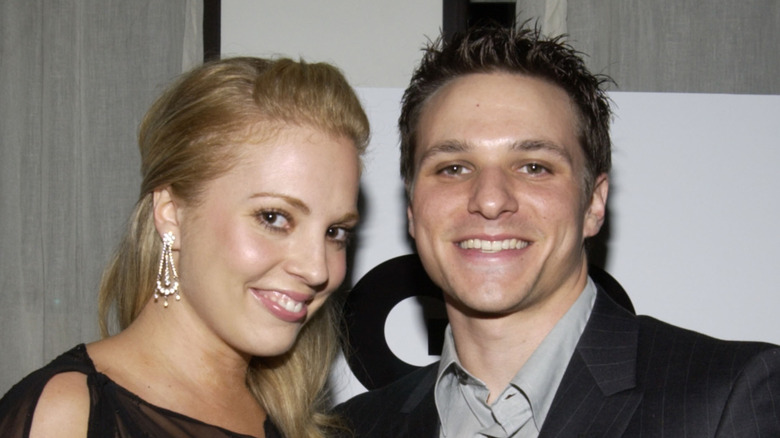 Lea Lachey smiling with Drew Lachey