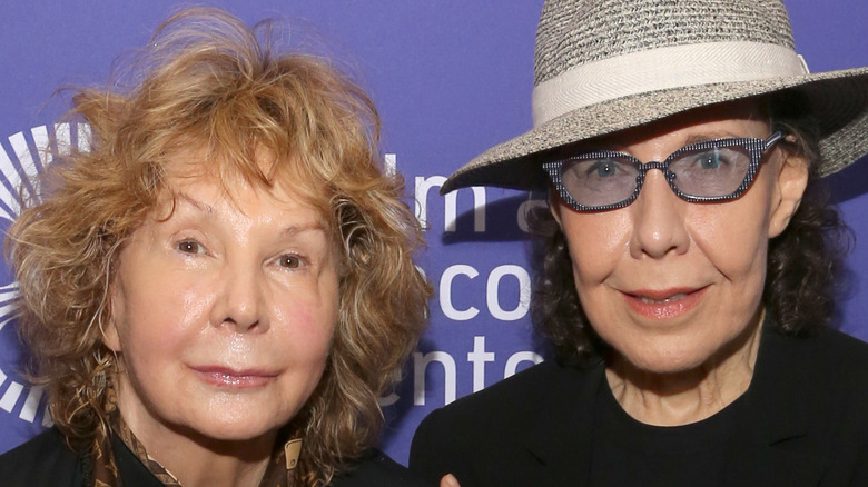Lily Tomlin and Jane Wagner on red carpet