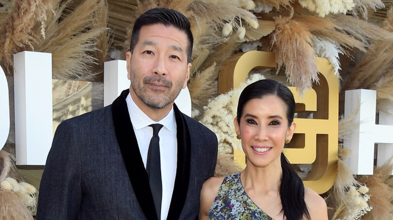 Lisa Ling and Paul Song posing at an event