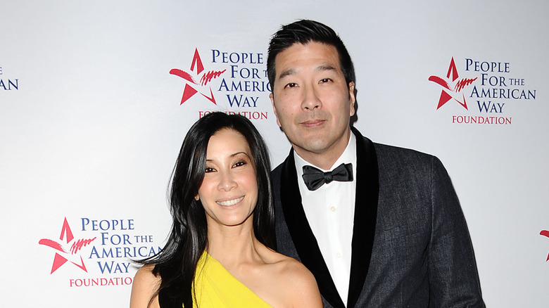 Lisa Ling and Paul Song posing at an event