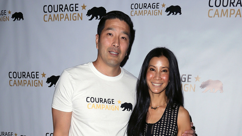 Lisa Ling and Paul Song posing at an event