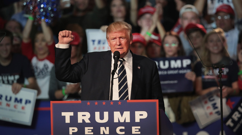 Donald Trump posing 