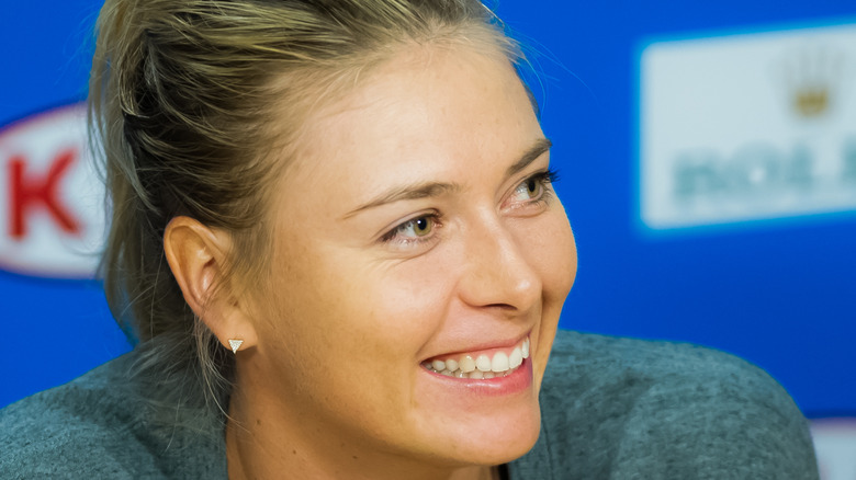 Maria Sharapova at a press event