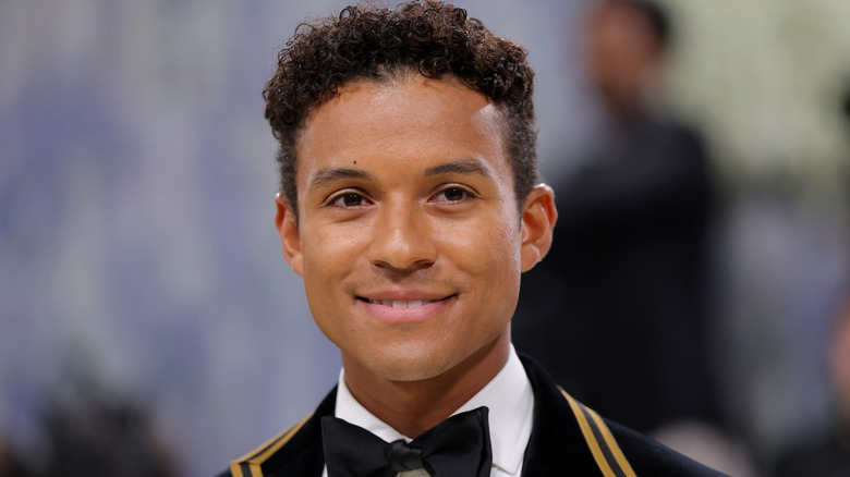 Jaafar Jackson posing at the 2026 Met Gala