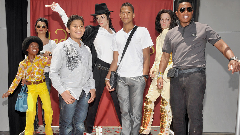 Halima, Jermaine, Jaafar, and Jermajesty Jackson at the Michael Jackson Experience
