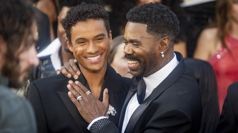 Jaafar Jackson and Colman Domingo at the premiere of Michael