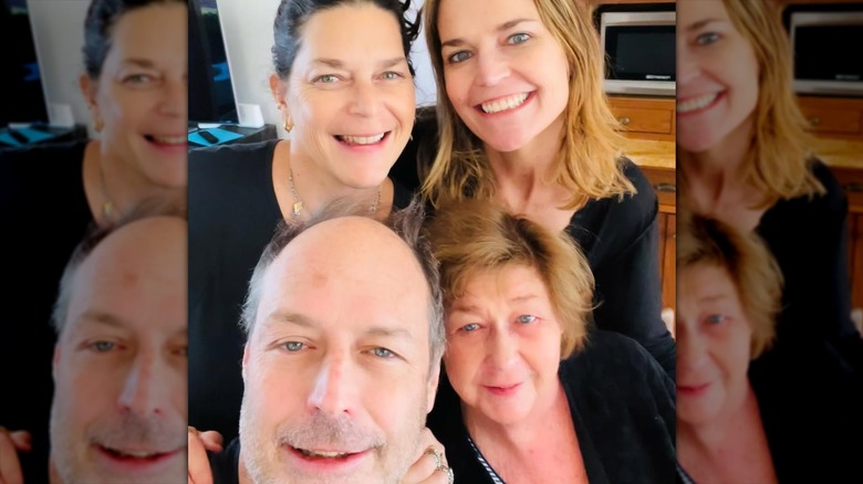 Savannah Guthrie and her sister Annie and brother Camron with their mother Nancy Guthrie
