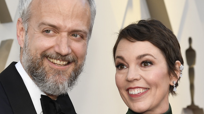 Ed Sinclair and Olivia Colman at the 2019 Oscars 