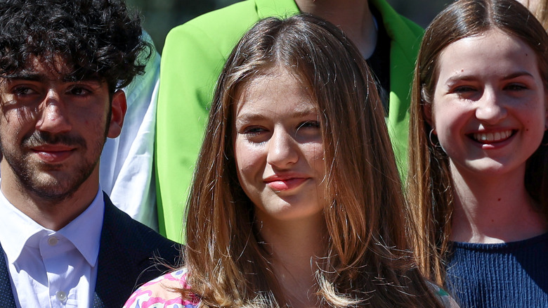 Princess Leonor smiles