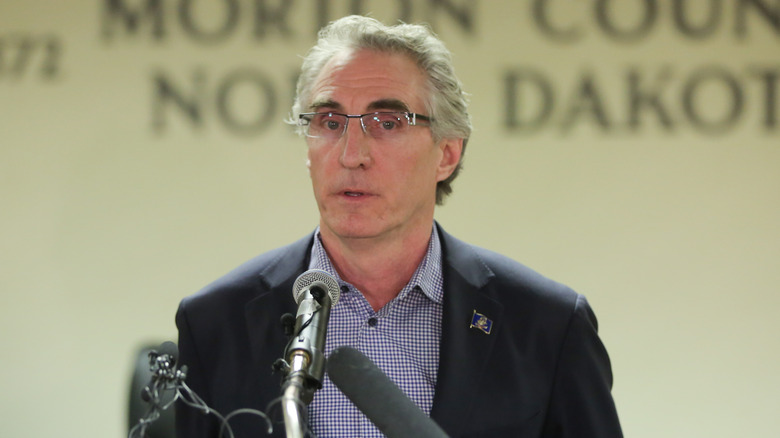 Doug Burgum at press conference