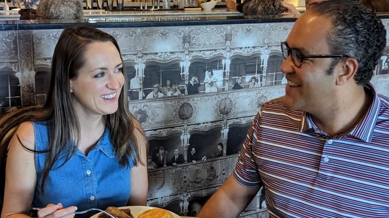 Will Hurd and Lynlie Wallace eating together 