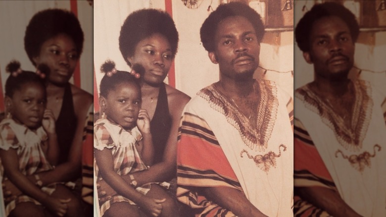 Retta as a child with her parents
