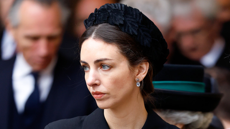 Rose Hanbury wearing black