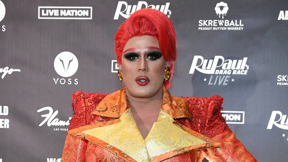 RuPaul's Drag Race's Tina Burner on the red carpet