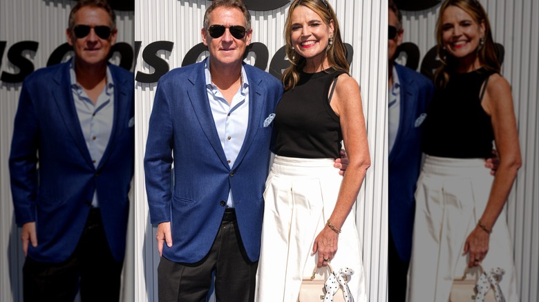 Michael Feldman and Savannah Guthrie at the US Open