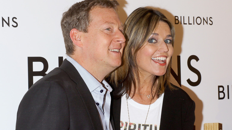 Michael Feldman and Savannah Guthrie close-up