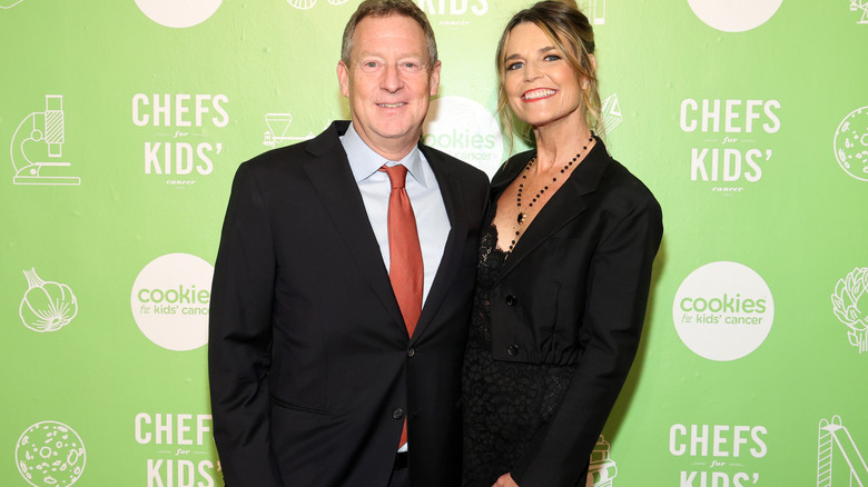 Michael Feldman and Savannah Guthrie at a philanthropic event