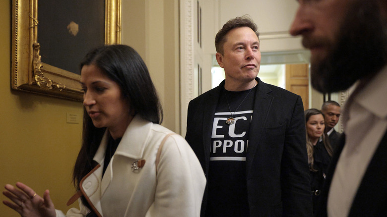 Katie Miller and Elon Musk at the White House