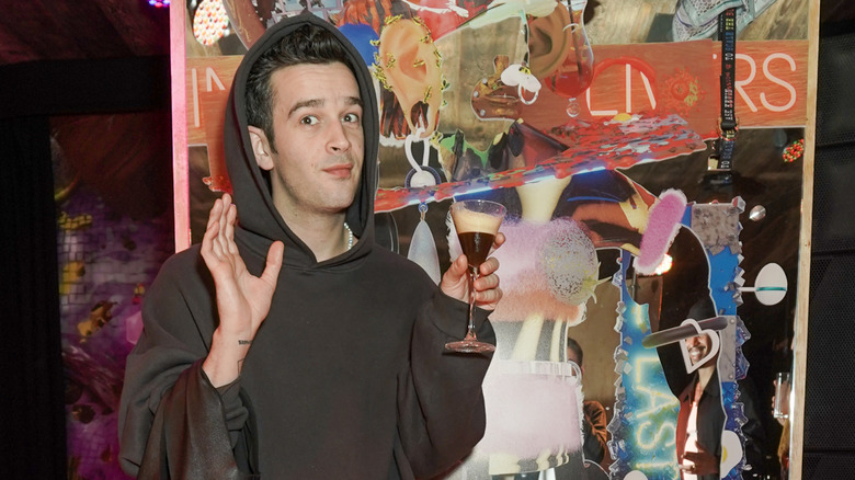 Matt Healy in a hoodie