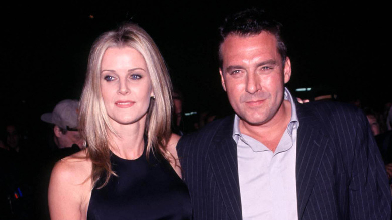 Maeve Quinlan and Tom Sizemore at the "Saving Private Ryan" Premiere
