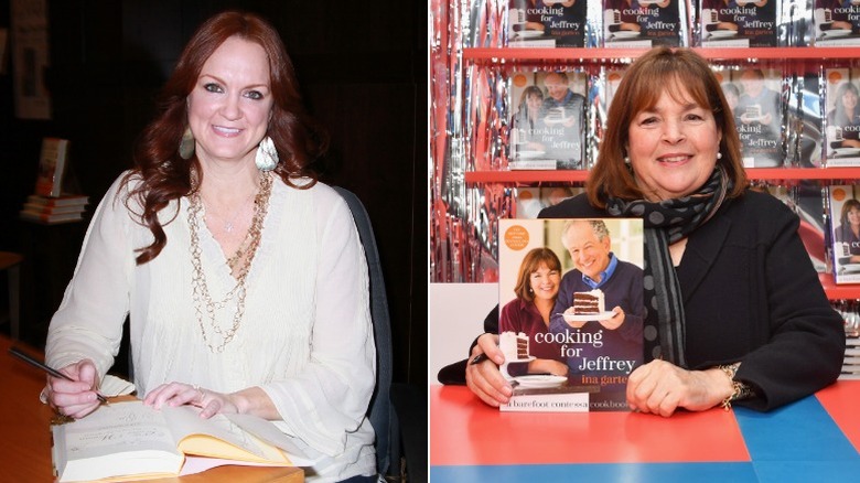 Ree Drummond, Ina Garten with their books