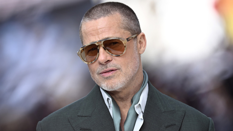Brad Pitt wearing sunglasses