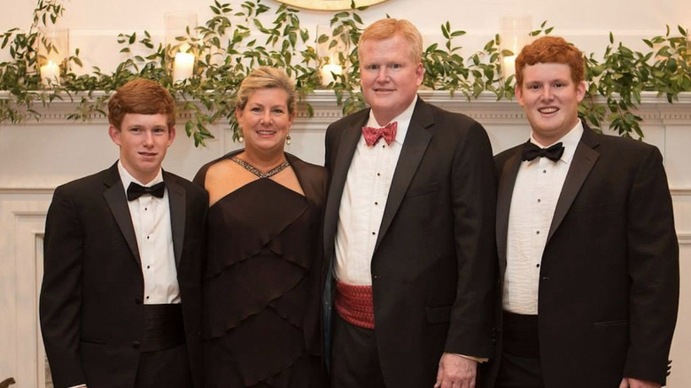 The Murdaugh family pose for a photo in formal attire