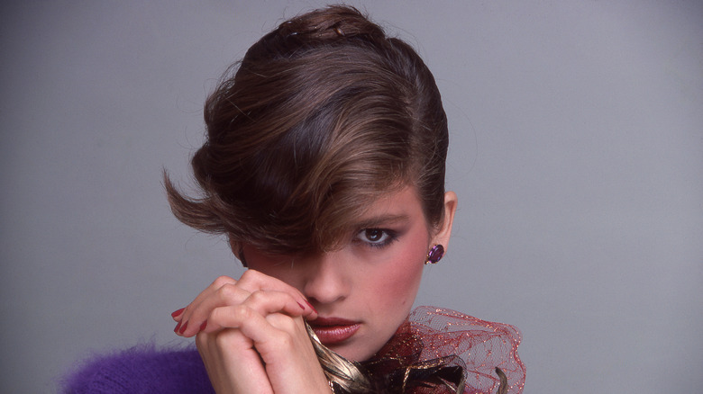 American fashion model Gia Carangi (1960-1986) in August 1979.