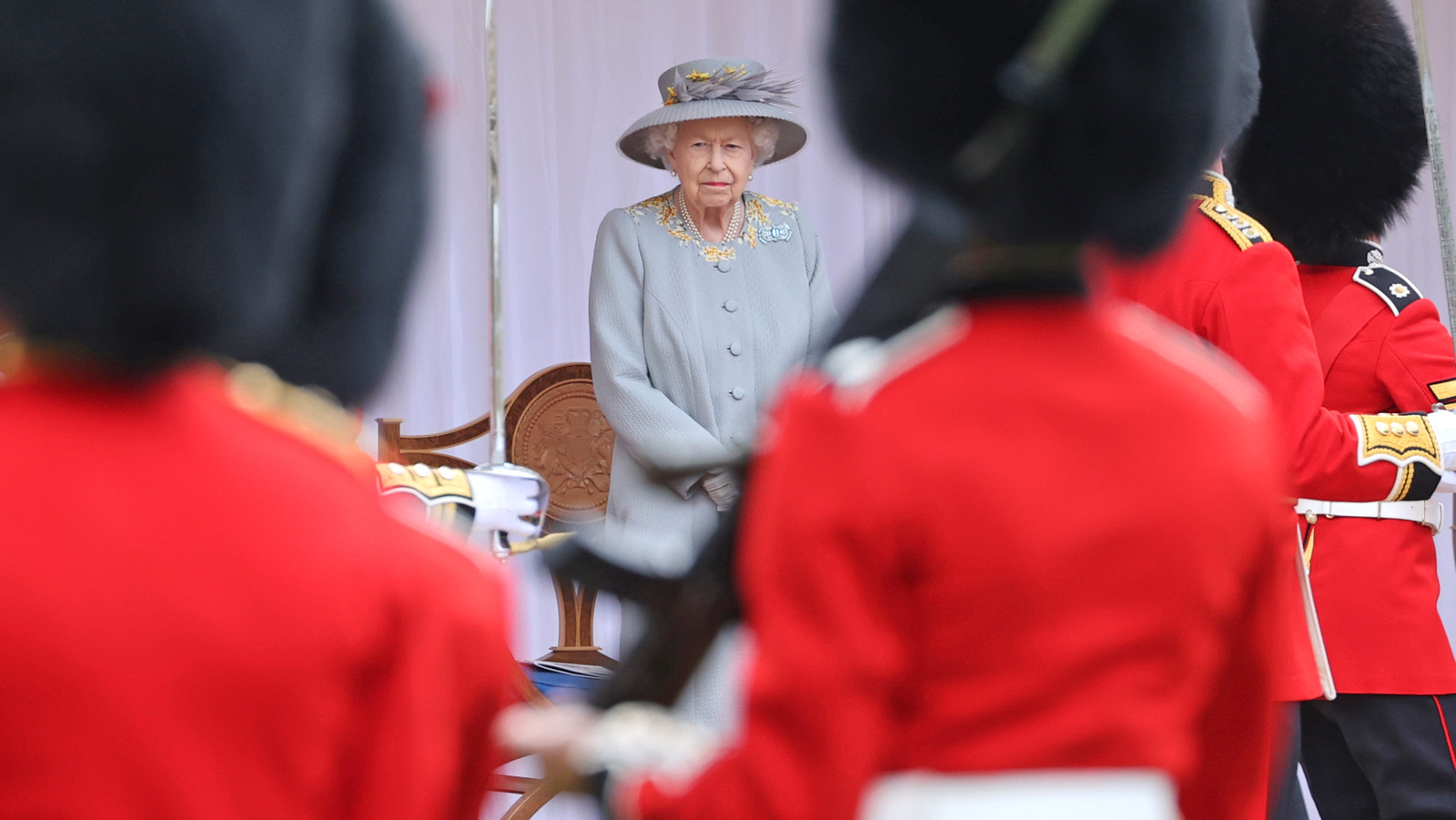 Who Was With Queen Elizabeth At Her Birthday Parade?