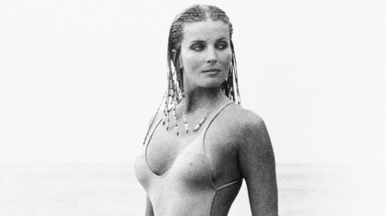 Bo Derek acting in a scene from the film 10