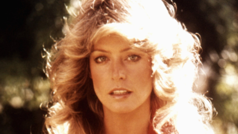 Close-up of Farrah Fawcett